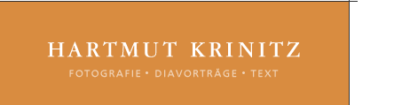 Hartmut Krinitz: Fotografie, Diavorträge, Text
